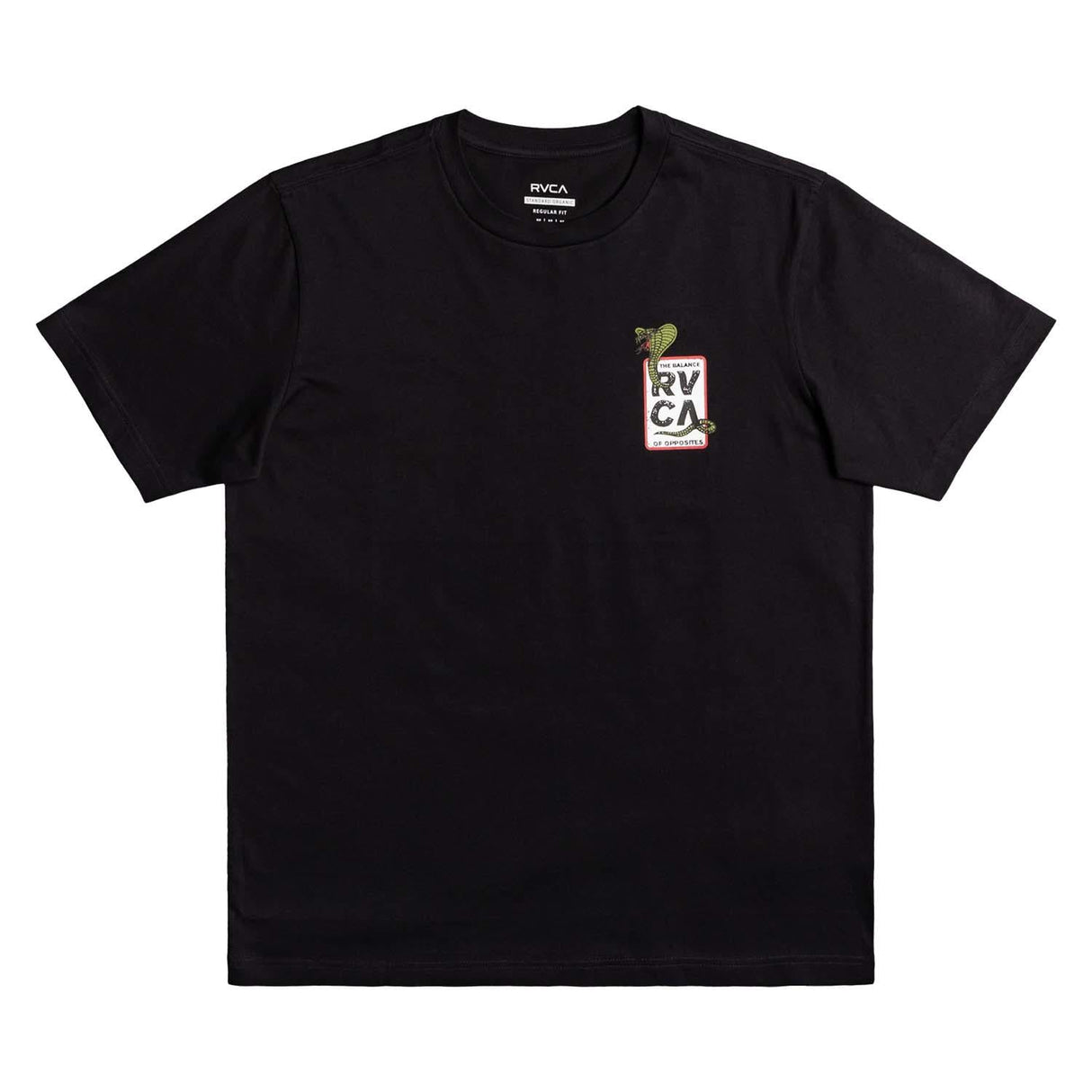 Чорна футболка RVCA Snake Eyes