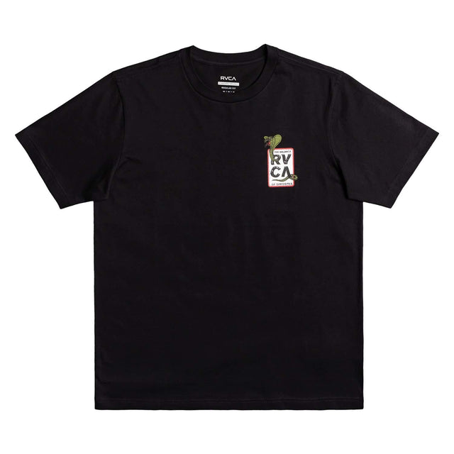 Black RVCA Snake Eyes T-Shirt