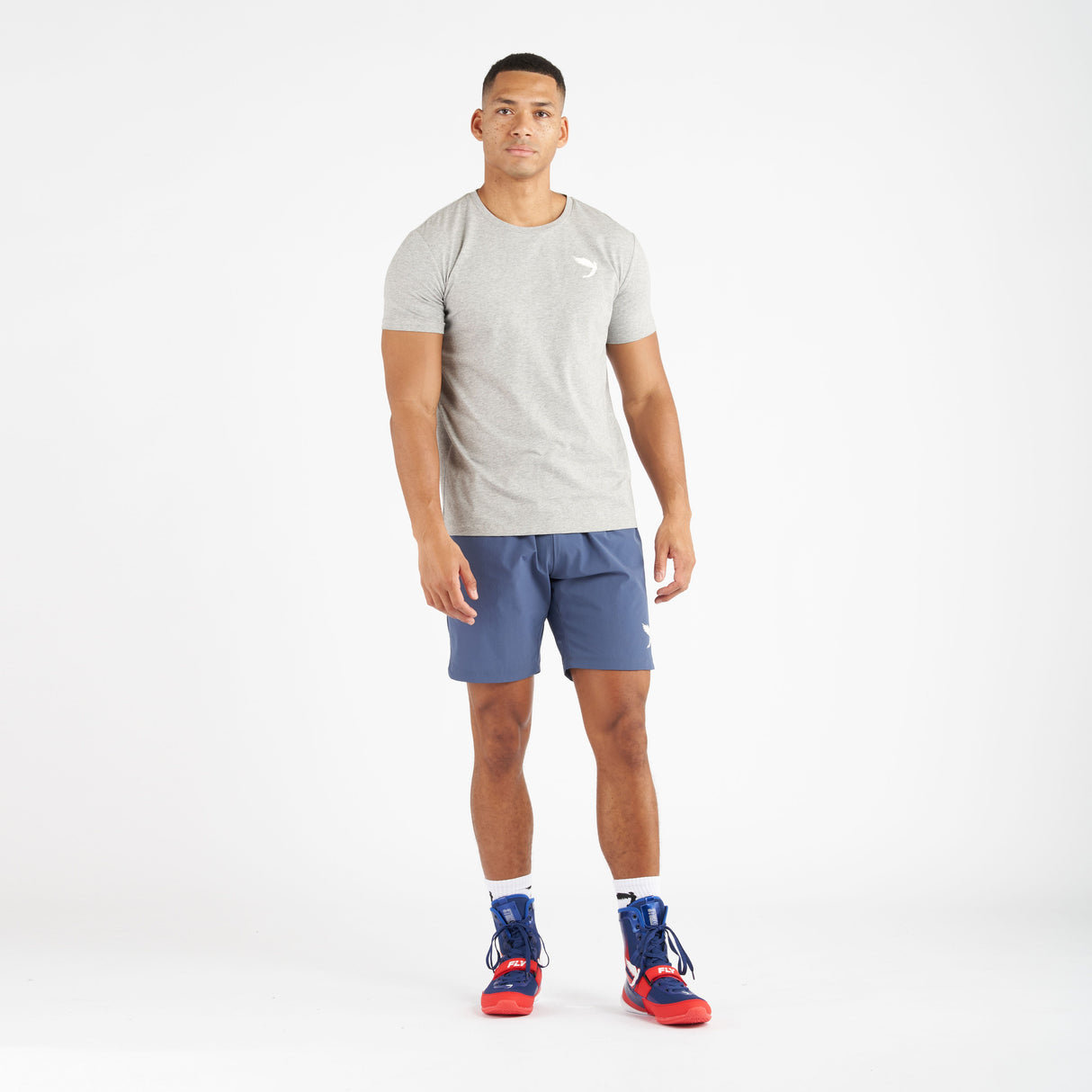 Fly Small Logo Tee Grey