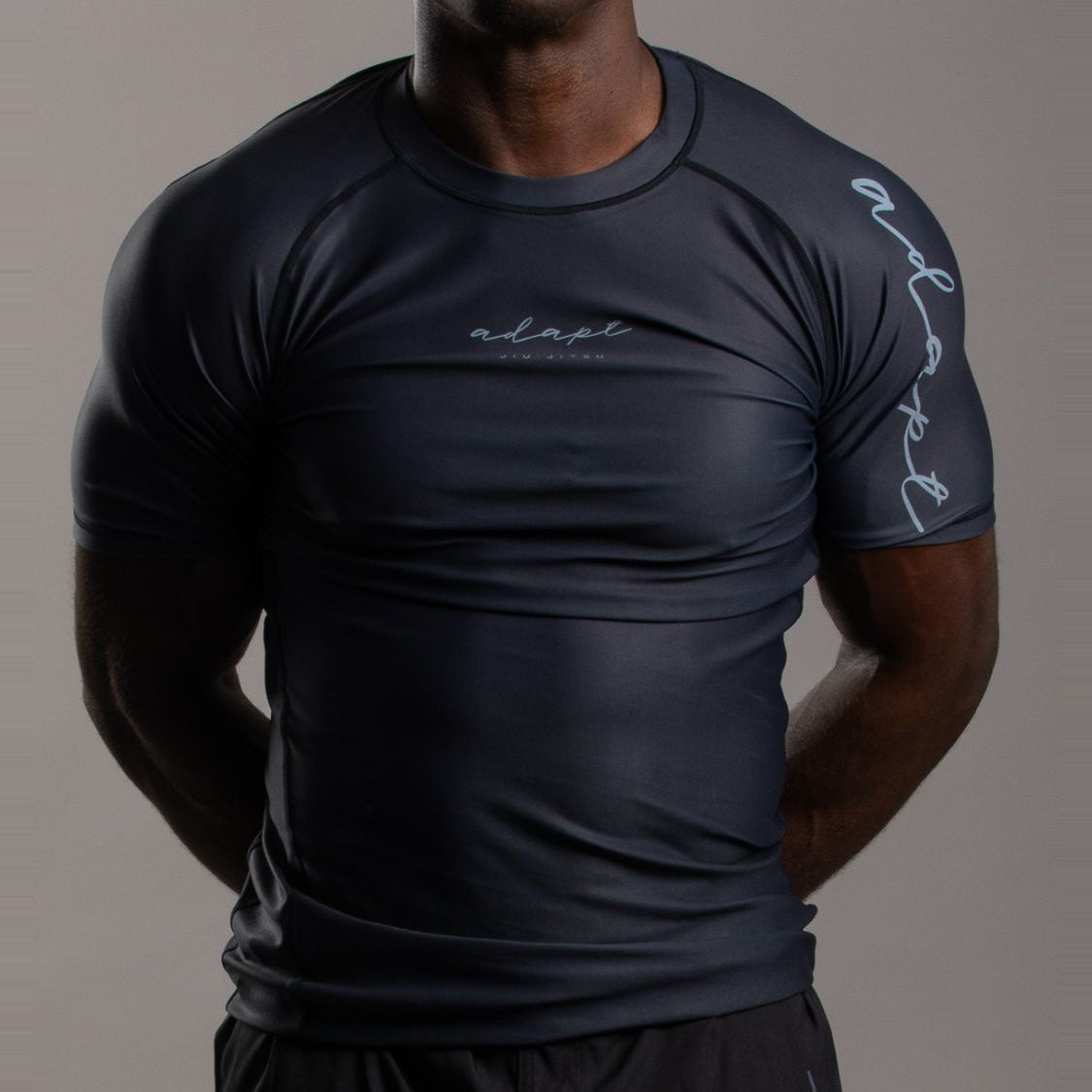 Adapt Jiu-Jitsu Mens Classic Rash Guard Black