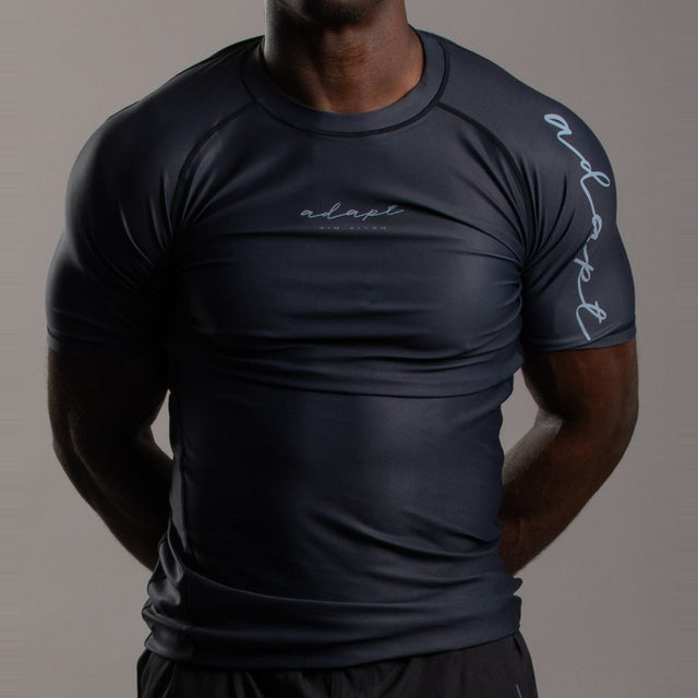 Adapt Jiu-Jitsu Mens Classic Rash Guard Black