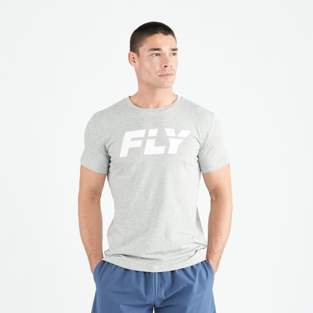 Fly Big Logo Tee Grey