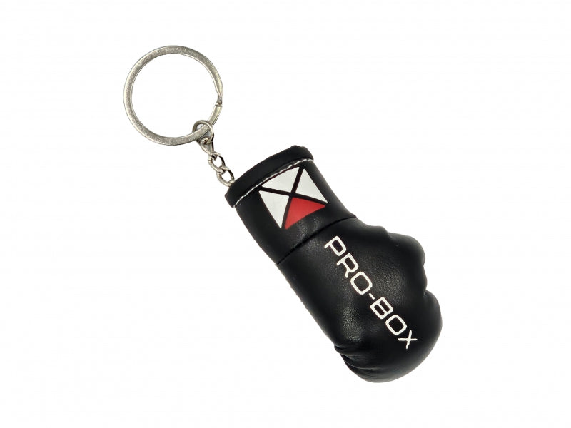 Pro-Box Leather Boxing Glove Keyring Black