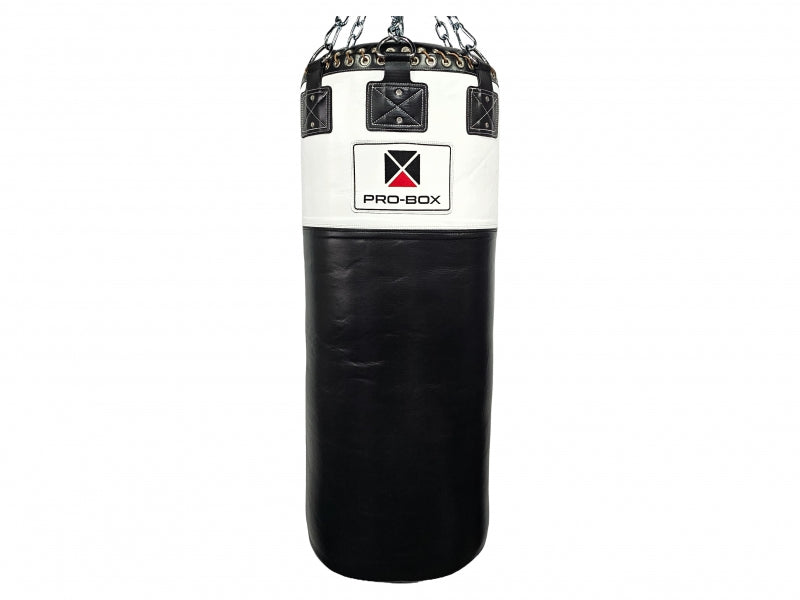 Pro-Box Colossus Leather Jumbo Punch Bag Black/White