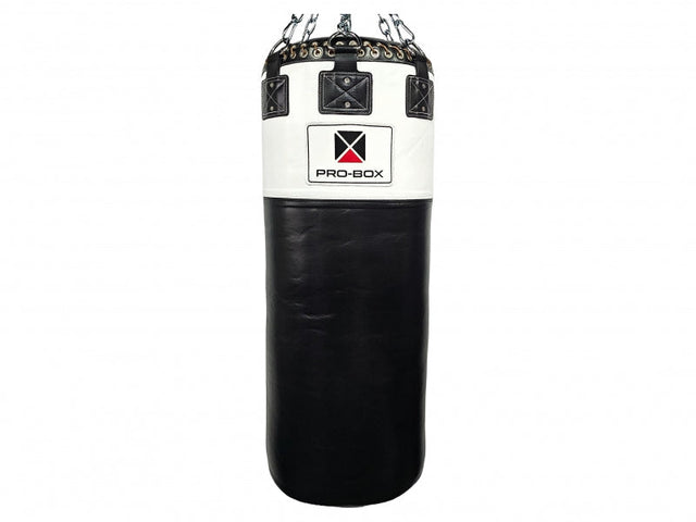 Pro-Box Colossus Leather Jumbo Punch Bag Black/White