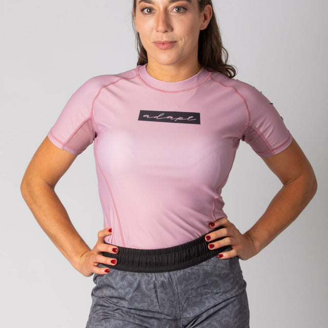 Adapt Jiu-Jitsu Womens Original Rash Guard Pink