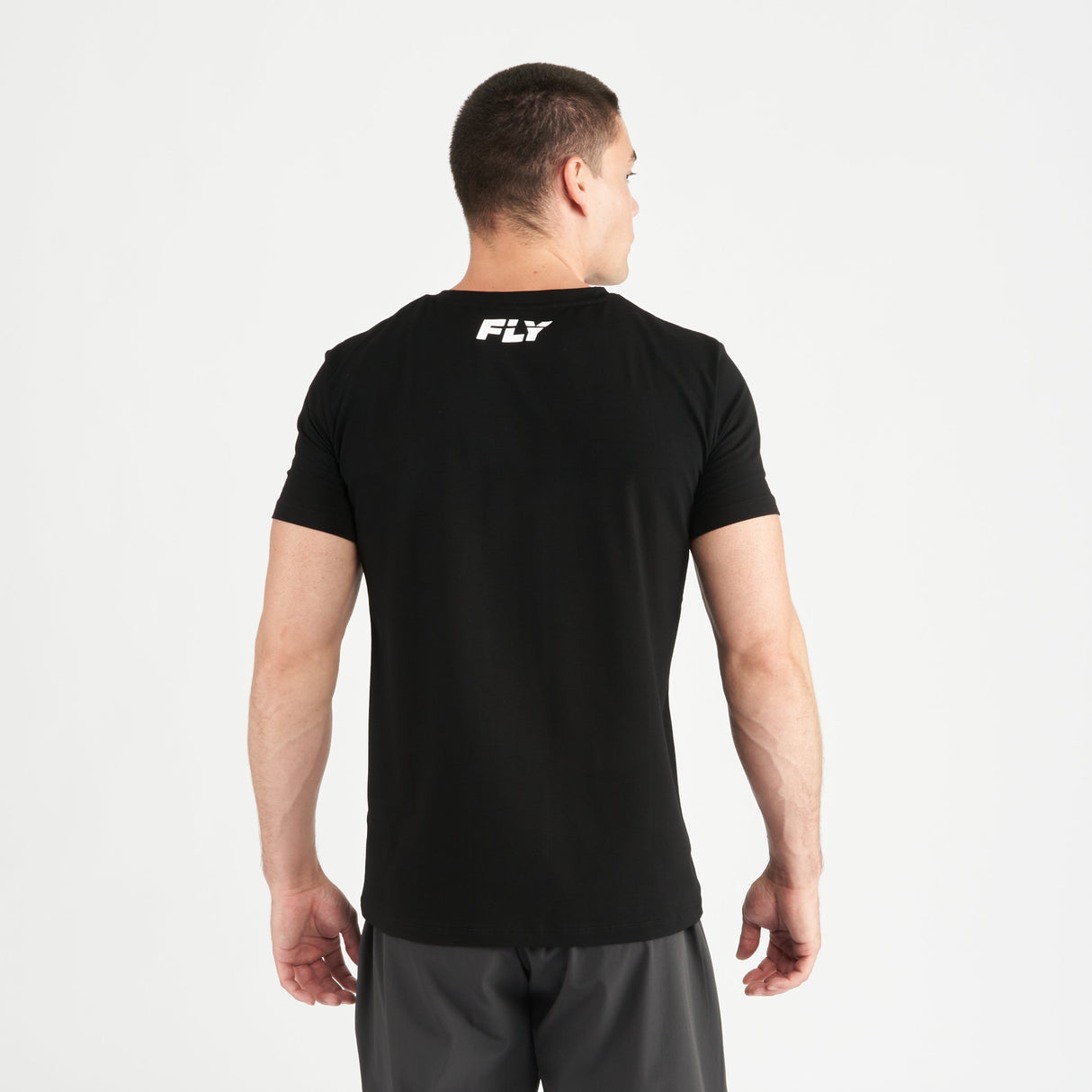 Fly Monogram Tee Black