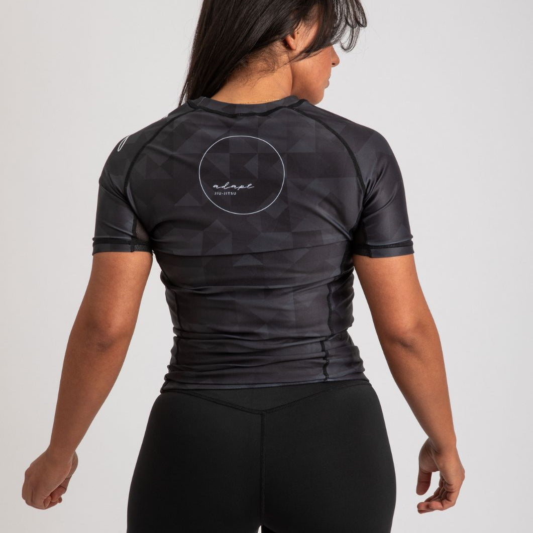 Adapt Jiu-Jitsu Womens Prism Rash Guard Black