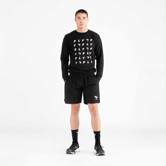 Fly Monogram Jumper Black