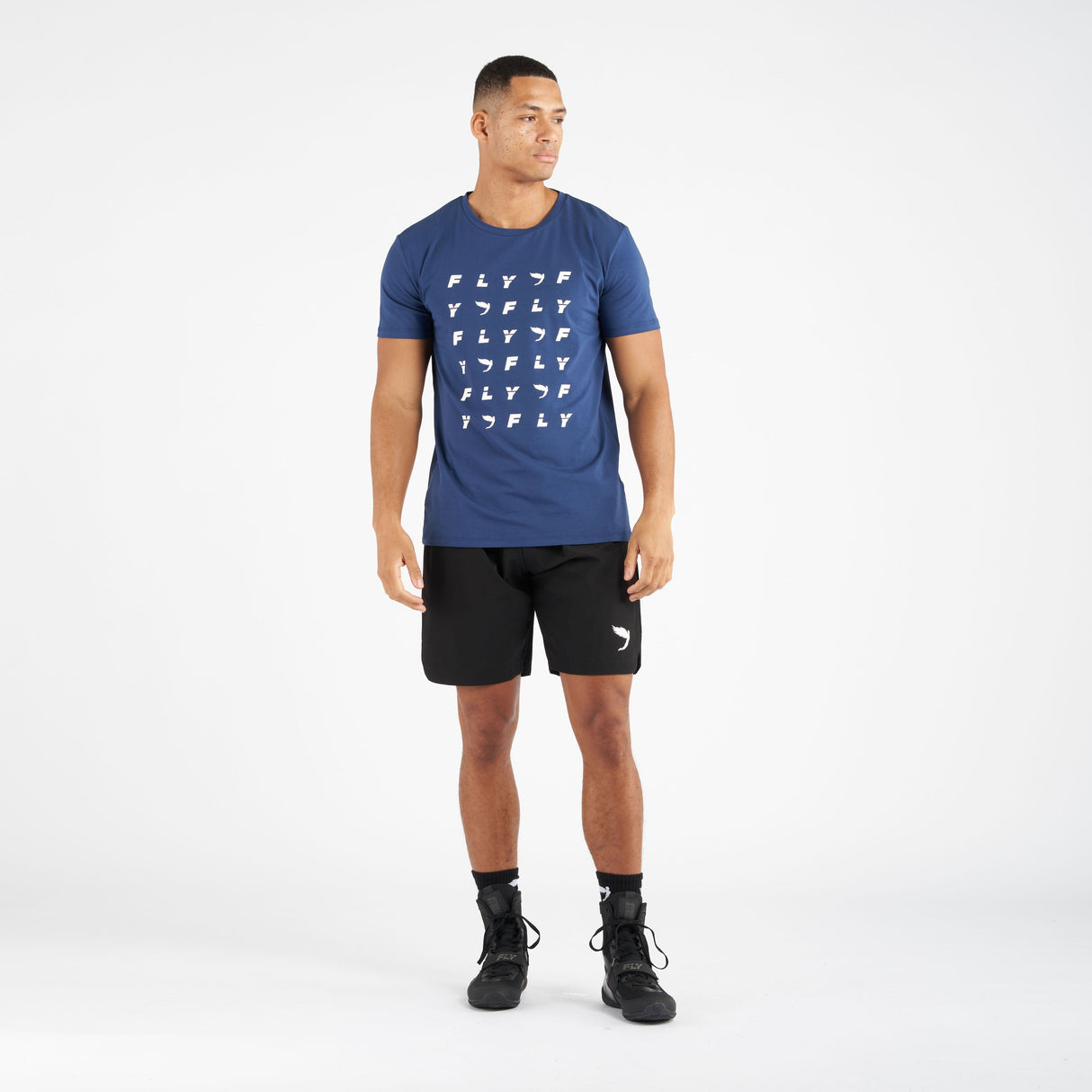 Fly Monogram Tee Navy