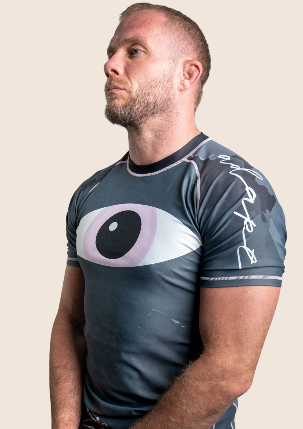 Adapt Jiu-Jitsu Mens Neutonic x Adapt Comp Team Rash Guard Gunmetal Grey
