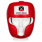 Pro-Box Super-Spar Leather Head Guard Red