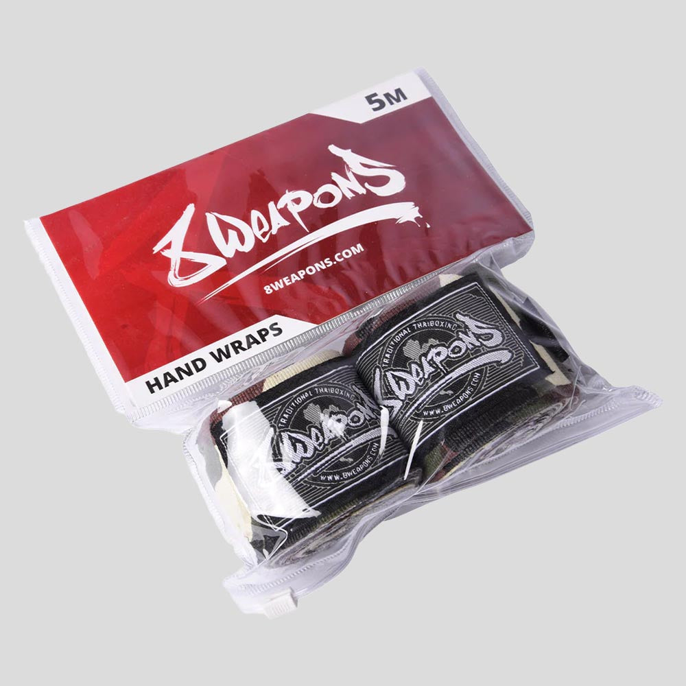 8 Weapons 5m Hand Wraps Camo