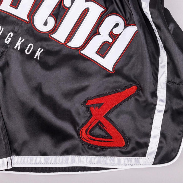 8 Weapons Bangkok Muay Thai Shorts Black/White