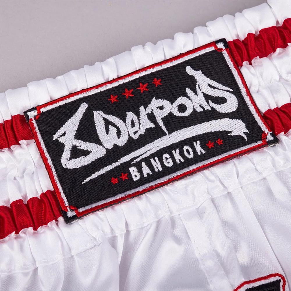 8 Weapons Bangkok Muay Thai Shorts White/Black