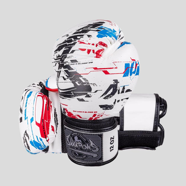 8 Weapons Cut Like a Blade 2.0 Boxing Gloves White