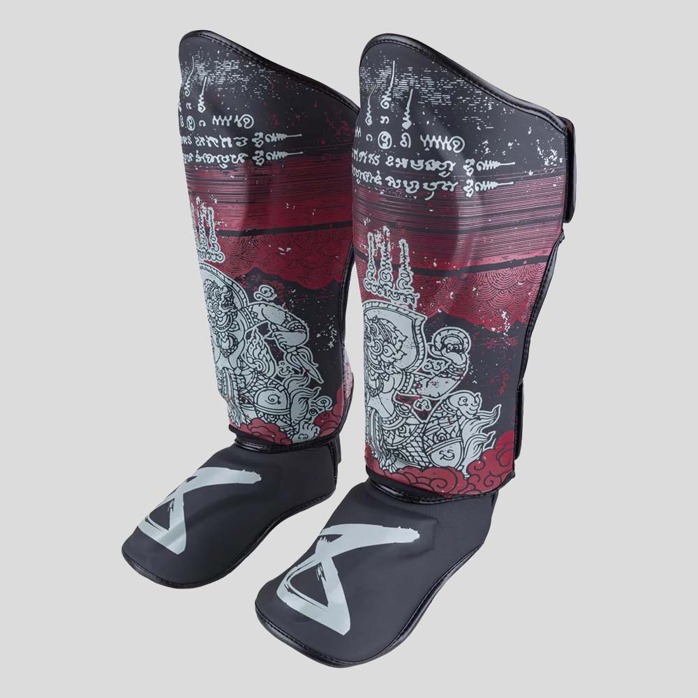 8 Weapons Hanuman Yant Shin Guards Black/Red