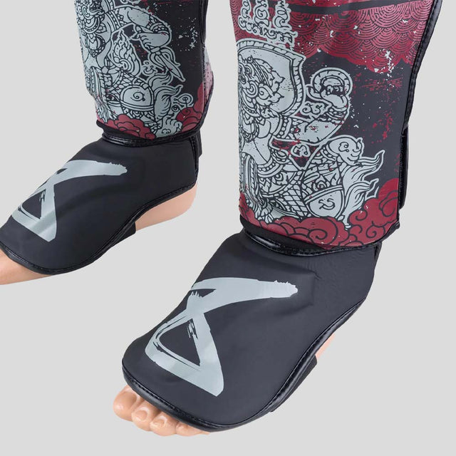 8 Weapons Hanuman Yant Shin Guards Black/Red