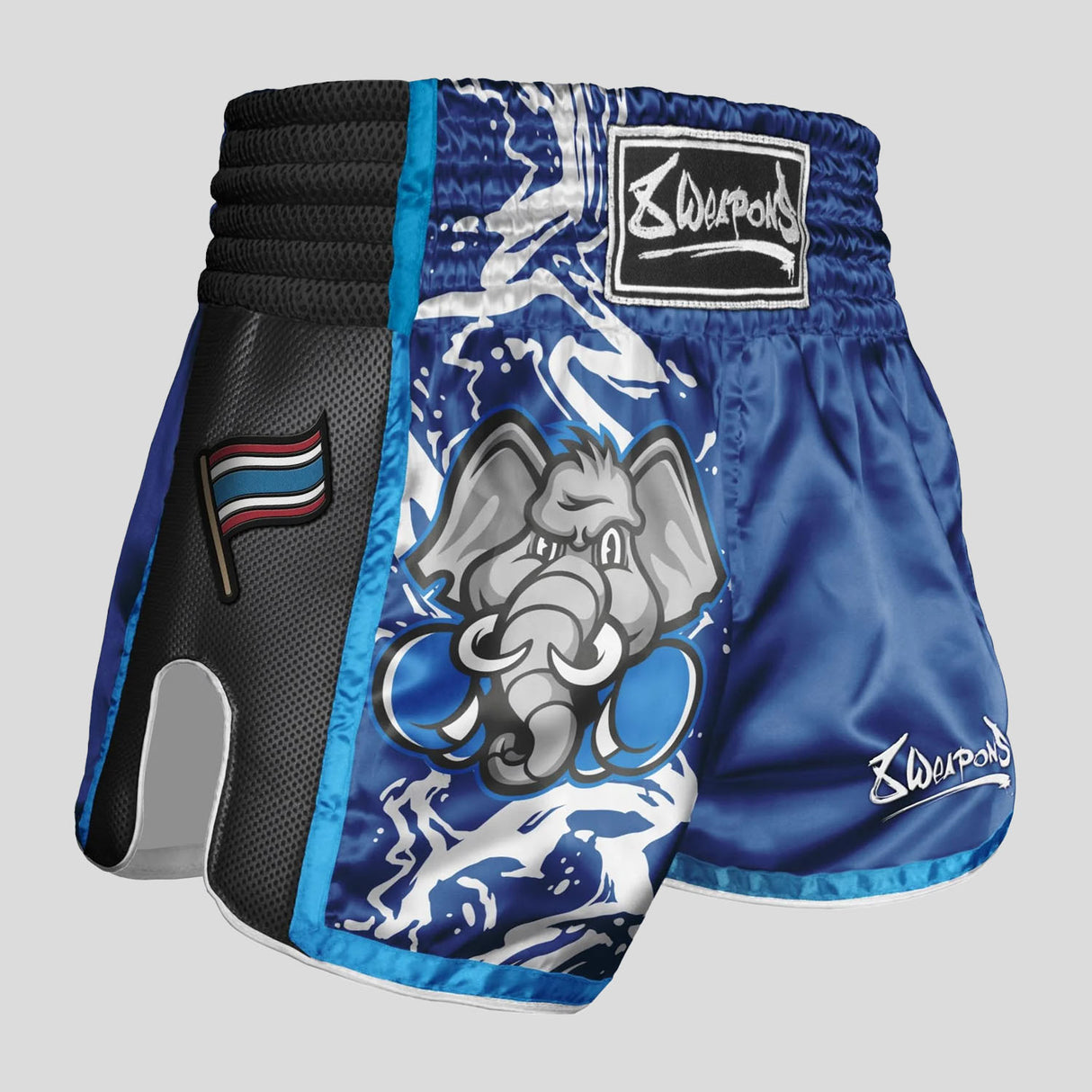 8 Weapons Jipe Kids Muay Thai Shorts Blue
