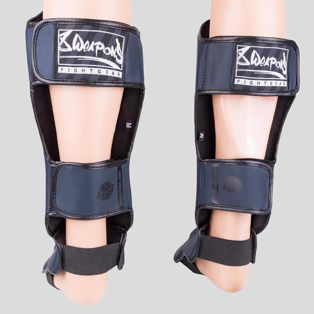 8 Weapons Unlimited 2.0 Shin Guards Navy/Black