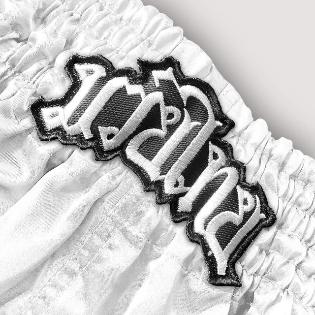 8 Weapons Mongkol Muay Thai Shorts White/Black - view 4