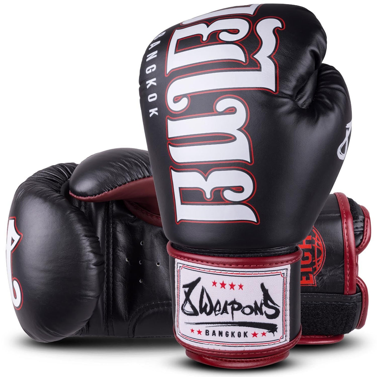 8 Weapons Bangkok Boxing Gloves Black/White - view 2