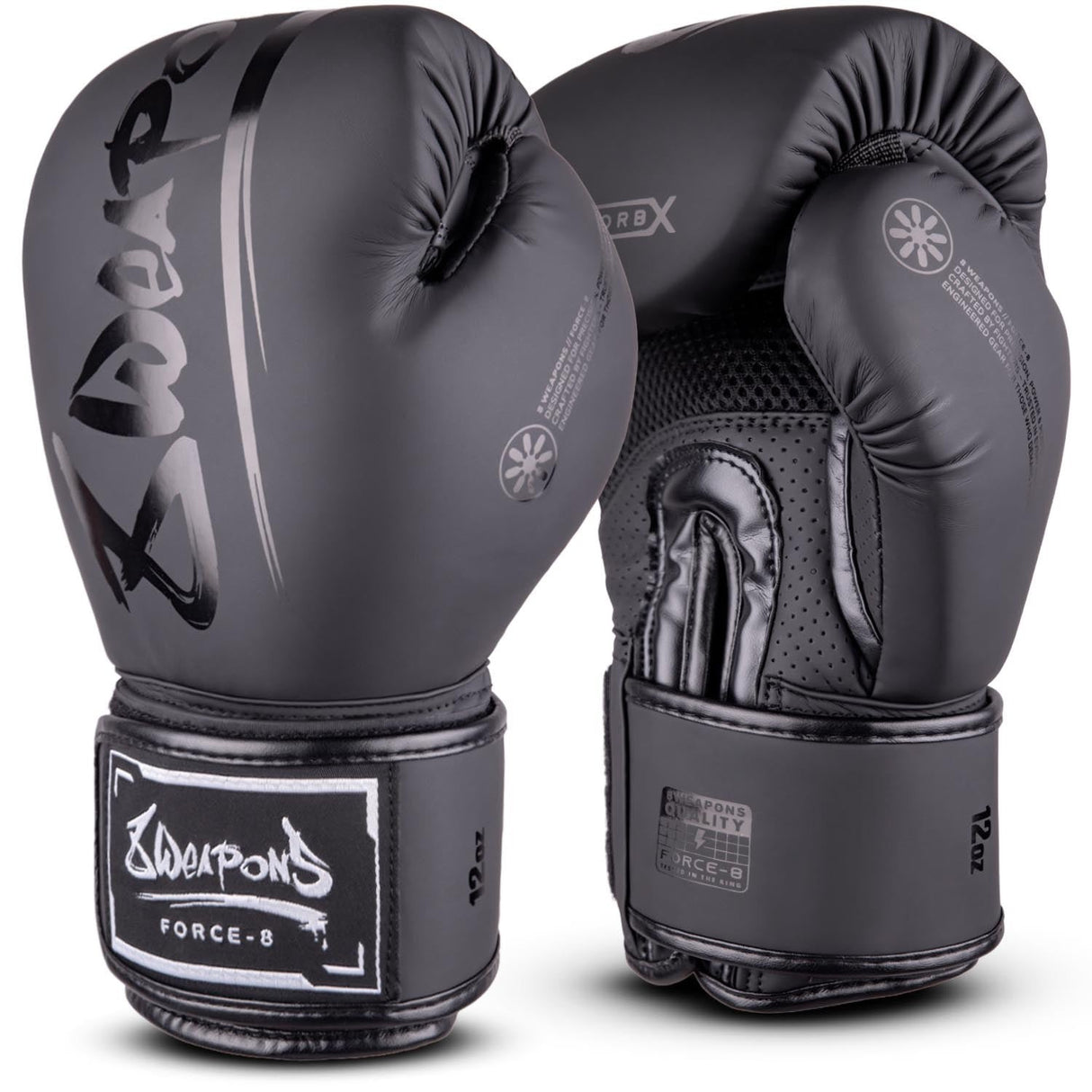8 Weapons Force 8 Boxing Gloves Black/Black - view 2