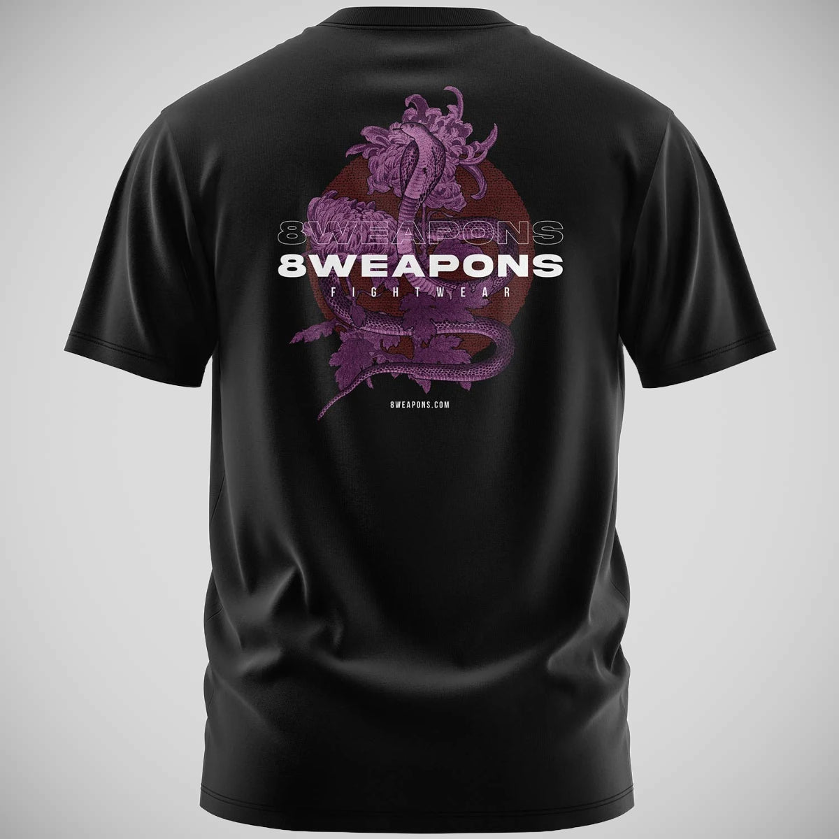 8 Weapons Cobra übergroßes T-Shirt schwarz