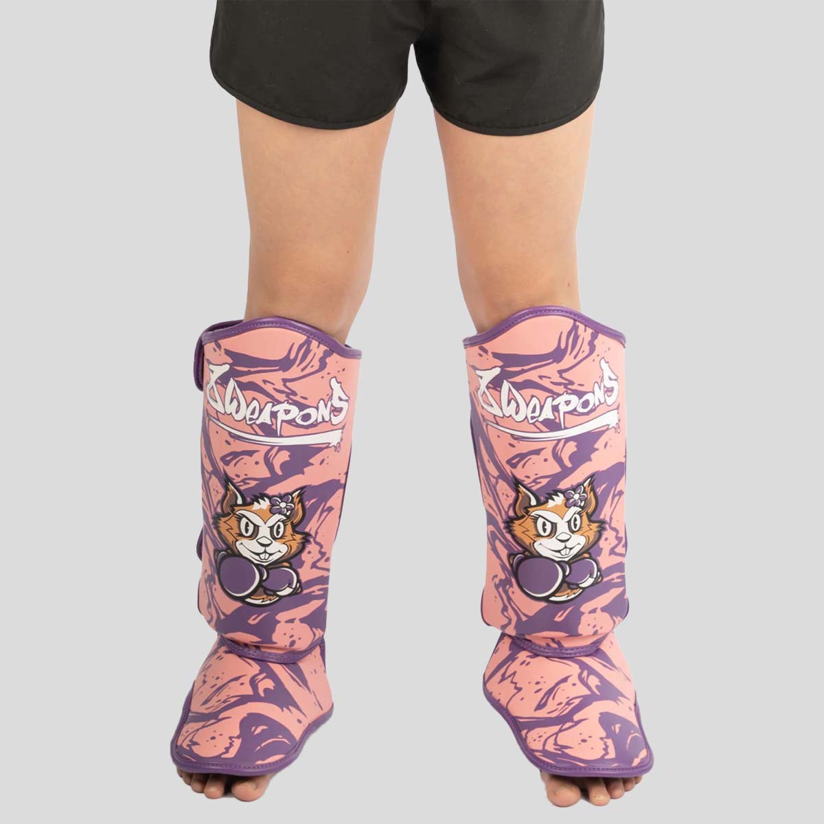 8 Weapons Jenny Kids Shin Guards Pink