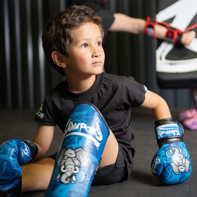 8 Weapons Jipe Kids Boxing Gloves Blue
