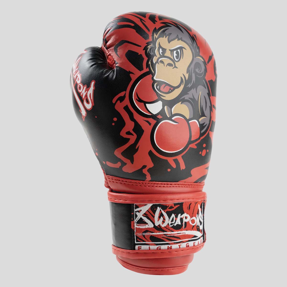 8 Weapons ジョーキッズボクシンググローブ黒/赤