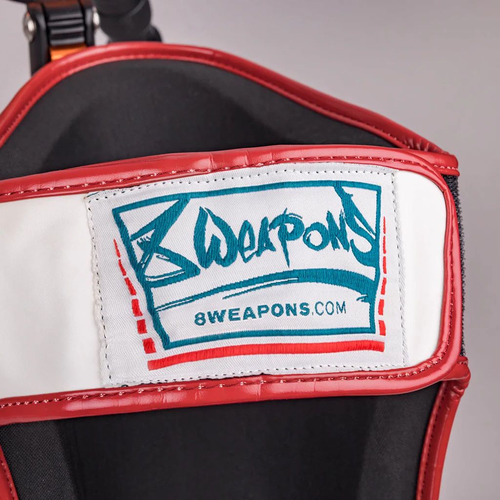 8 Weapons Verschiebung Shin Guards Weiß/Marine/Rot