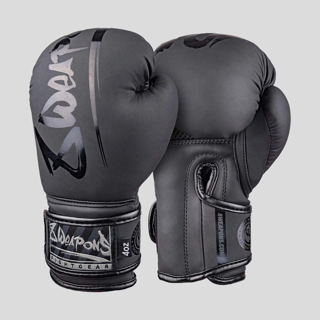 8 Weapons Unlimited 2.0 Kids Boxing Gloves Black/Black
