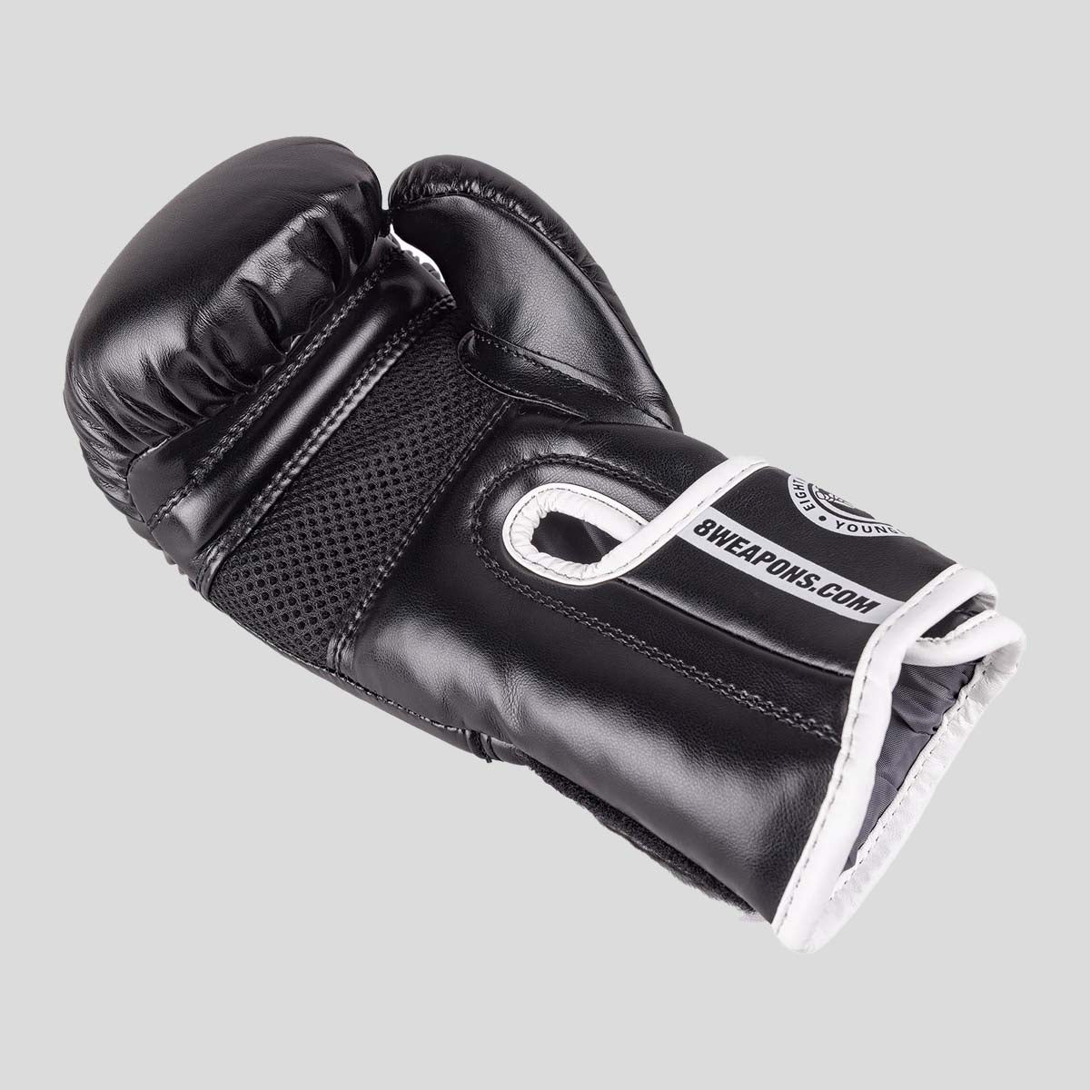 8 Weapons Unbegrenzte 2.0 Kinder Boxhandschuhe Schwarz/Weiß