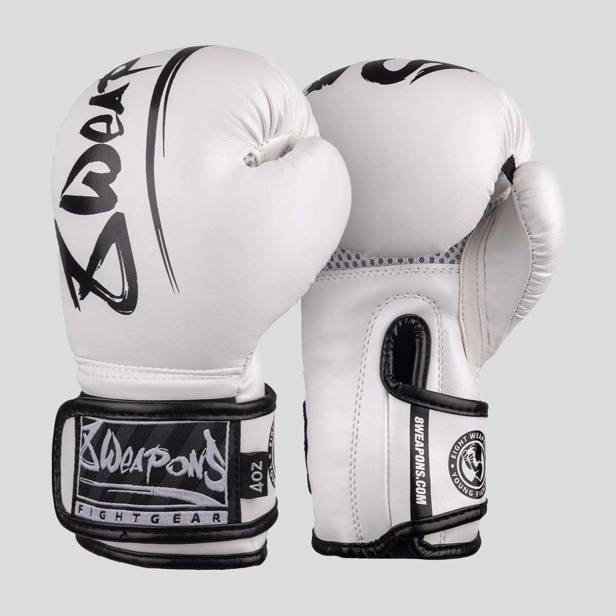 8 Weapons Unbegrenzte 2.0 Kinder Boxhandschuhe weiß/schwarz