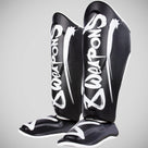 8 Weapons Unlimited 2.0 Shin Guards Black/White