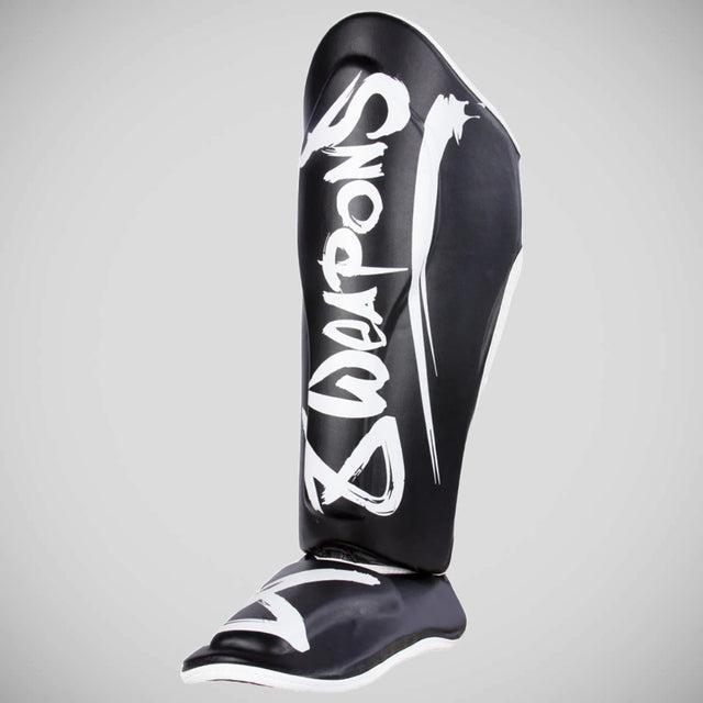 8 Weapons Unlimited 2.0 Shin Guards Black/White