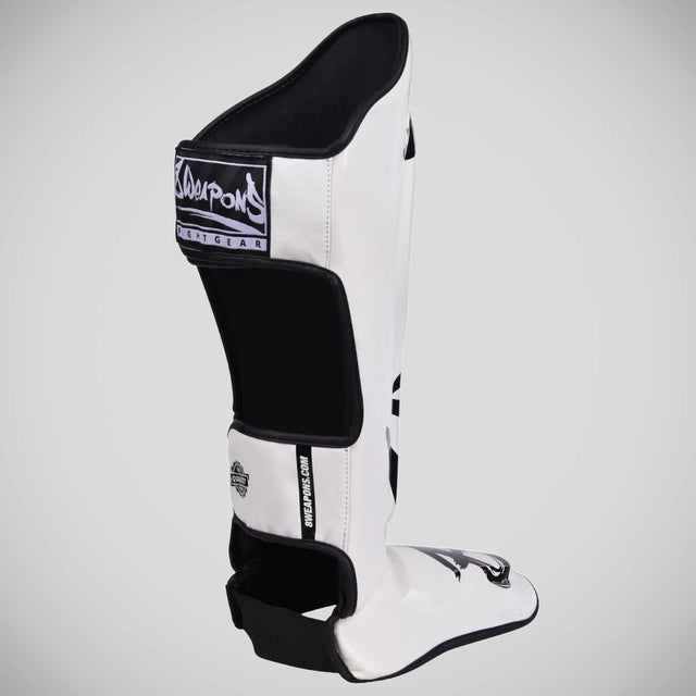 8 Weapons Unlimited 2.0 Shin Guards White/Black