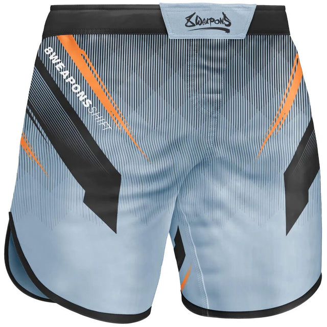 8 Weapons Shift Fight Shorts Ice Grey/Orange