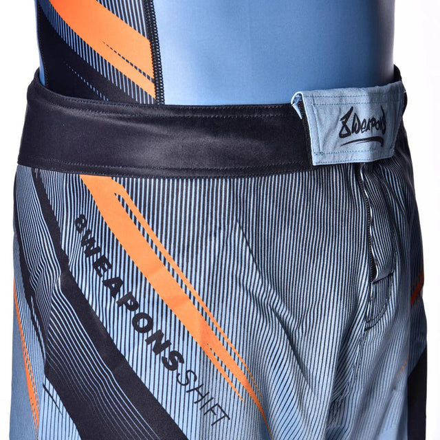 8 Weapons Shift Fight Shorts Ice Grey/Orange
