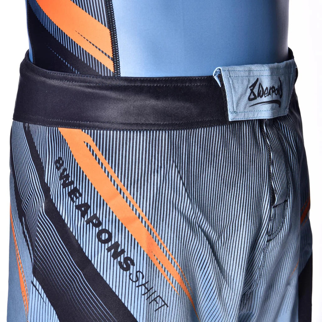 8 Weapons Shift Fight Shorts Grey Grey / Orange