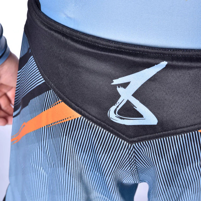 8 Weapons Shift Fight Shorts Ice Grey/Orange