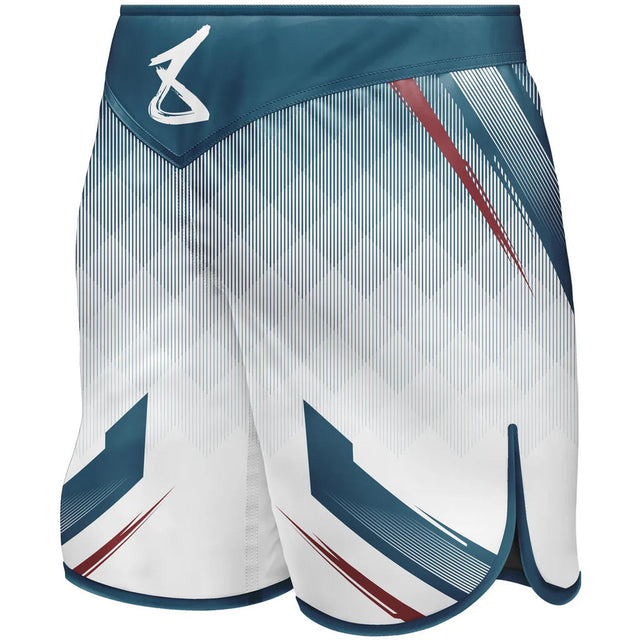 8 Weapons Shift Fight Shorts White/Navy/Red