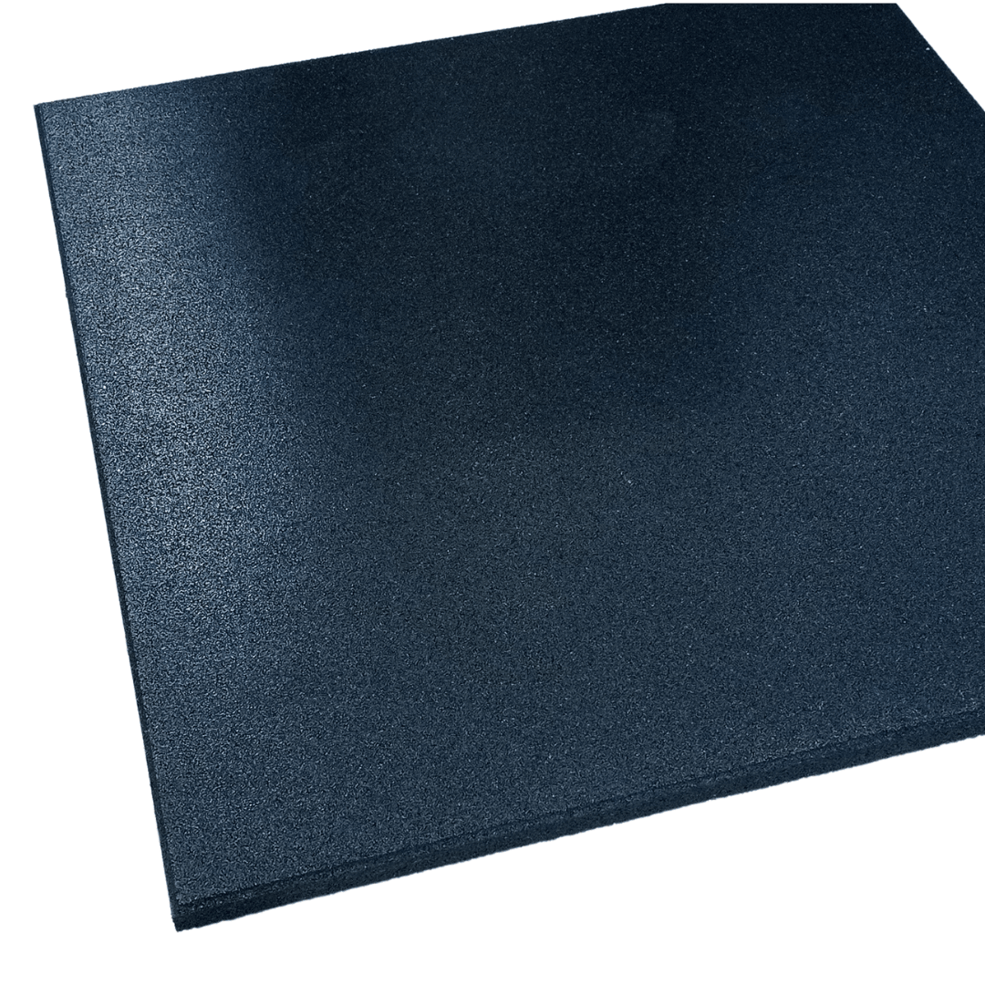 Sprung 30mm PRO Rubber Gym Floor Tiles - Heavy Duty - Black