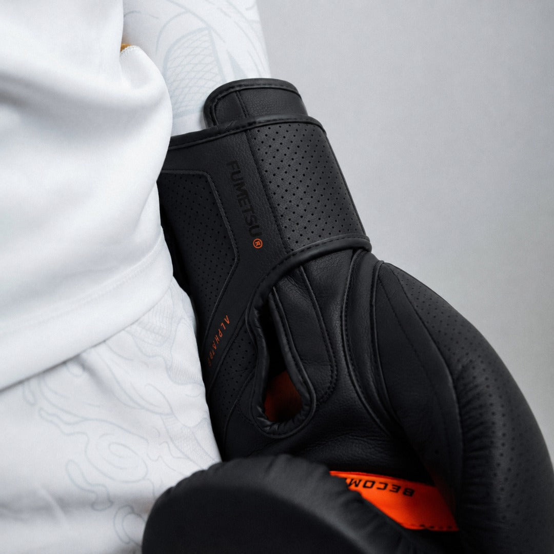 Alpha Pro MK2 Boxing Gloves Black Photoshoot 4