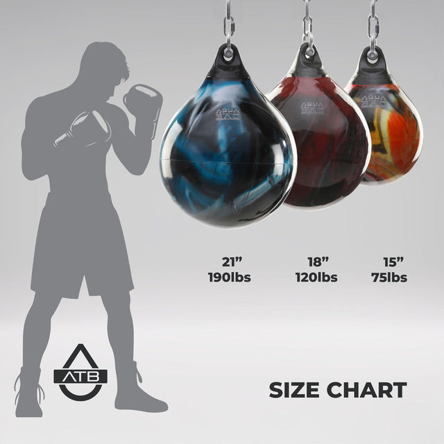 Aqua 18" 120lb Punching Bag Orange