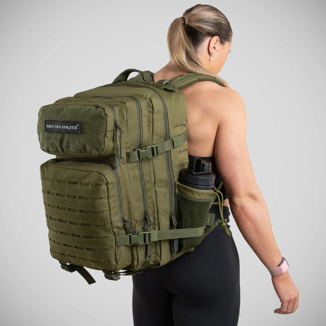 Built For Athletes Large Gym Backpack Army Green