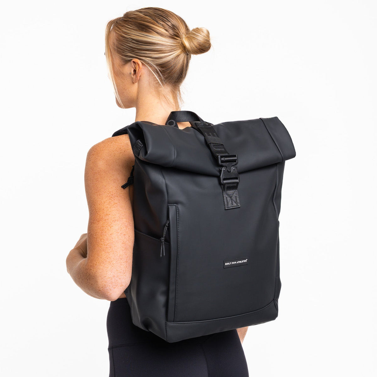 Built For Athletes Roll Top 22L Backpack Black