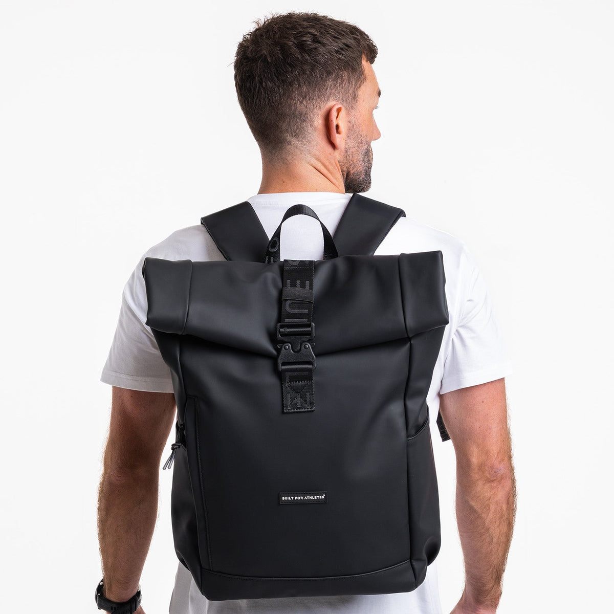 Built For Athletes Roll Top 22L Backpack Black