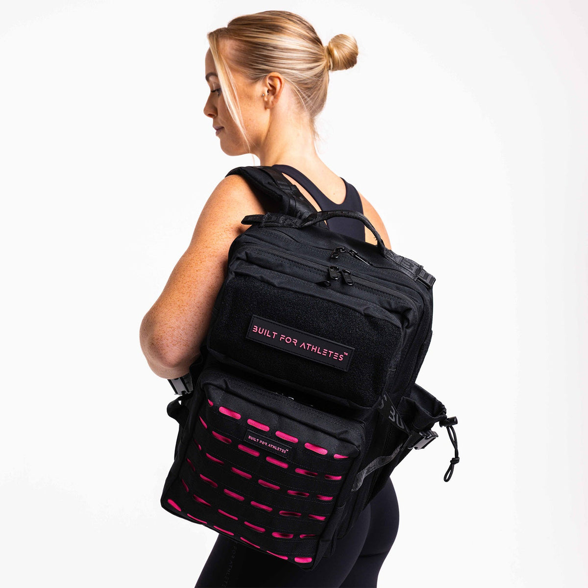 Built For Athletes Small Gym Backpack Black/Pink